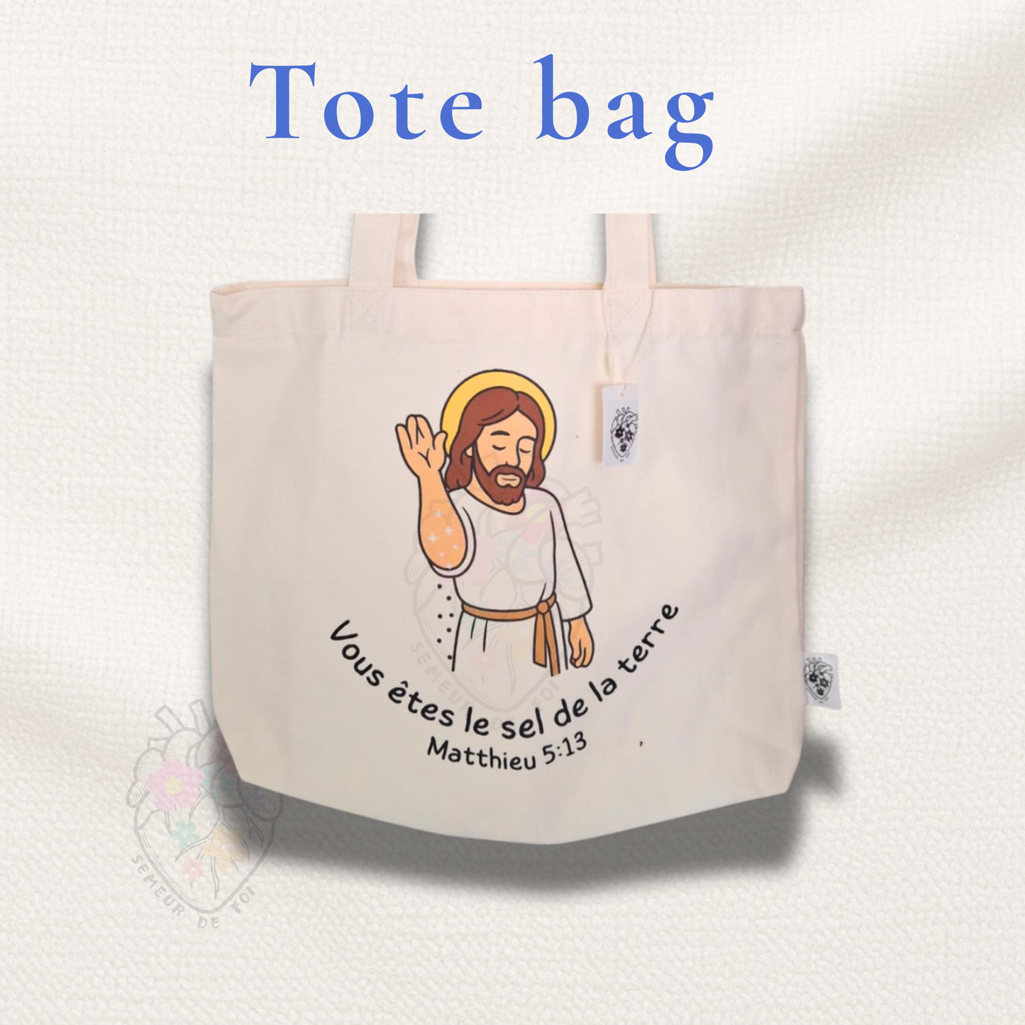 Tote bag chrétien : Sel de la terre !