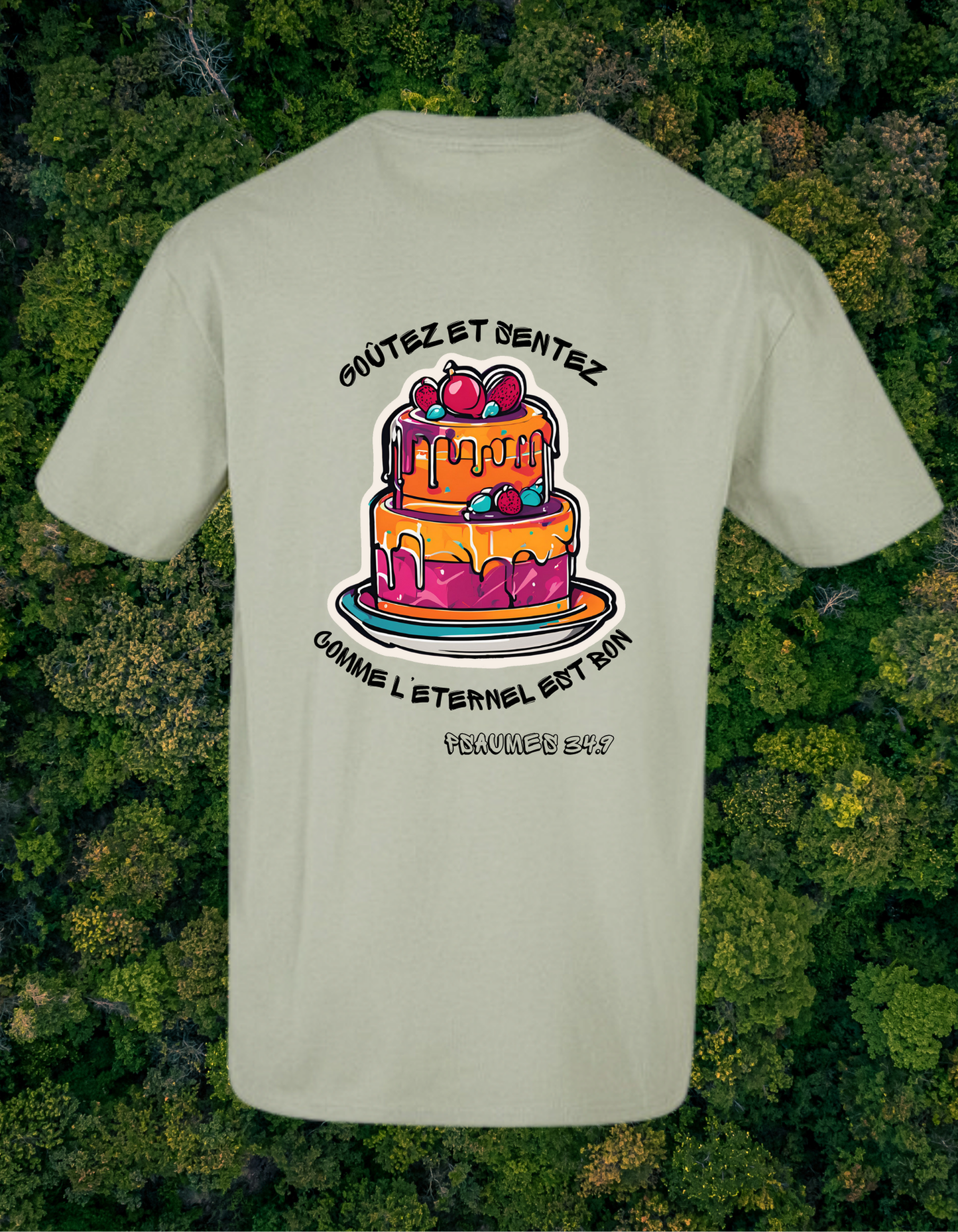 T-shirt OVERSIZE - GATEAU - Psaumes 34:9