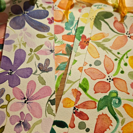 Un marque-pages aquarelle faits main [ don de 5 €]