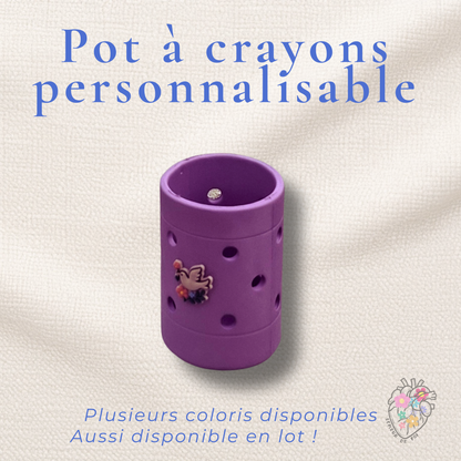 Accessoire bureau chrétien – Pot à crayons avec pins collector