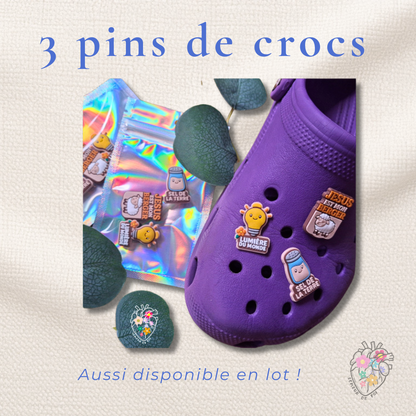 Pins chrétiens pour Crocs – Lot de 3 designs uniques