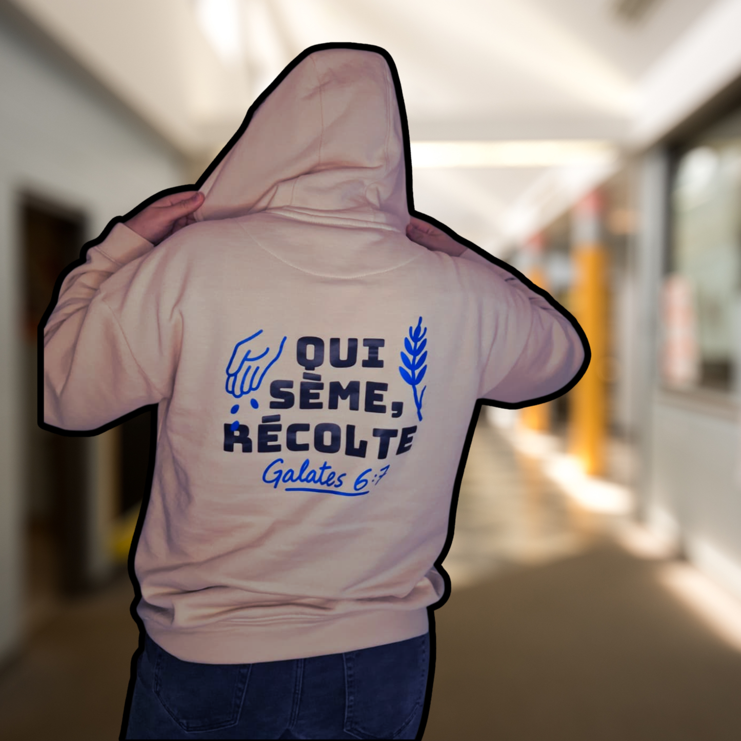 Sweat-shirt chrétien mixte - Galates 6:7