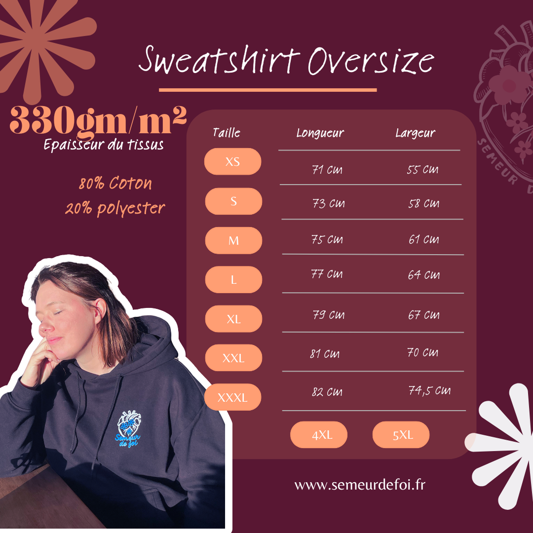 Sweat-shirt chrétien mixte - Galates 6:7