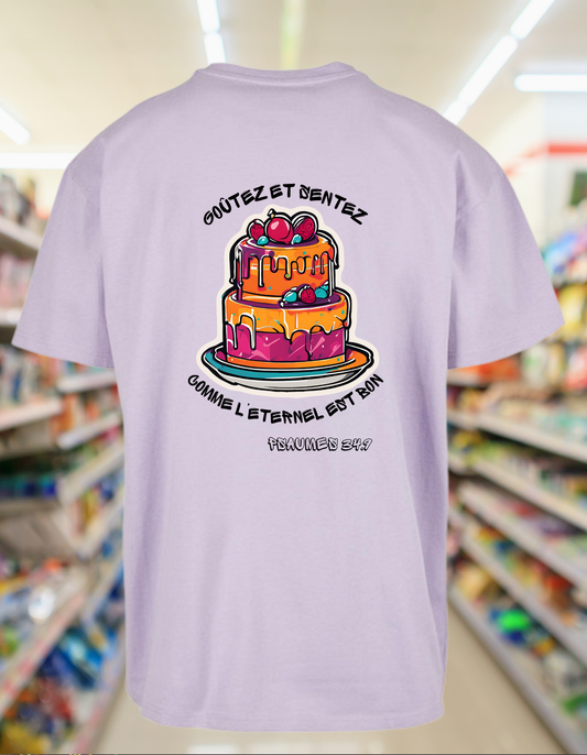 T-shirt OVERSIZE - GATEAU - Psaumes 34:9