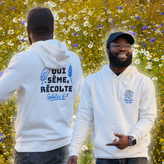 Sweat chrétien Galates 6:7 — Qui sème, récolte | Semeur de Foi Semeur de foi