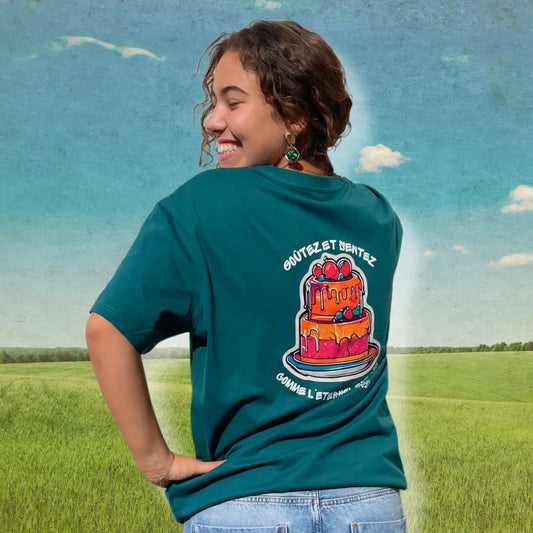 T-shirt chrétien oversize – Psaumes 34:9 “Goûtez et voyez” Semeur de foi