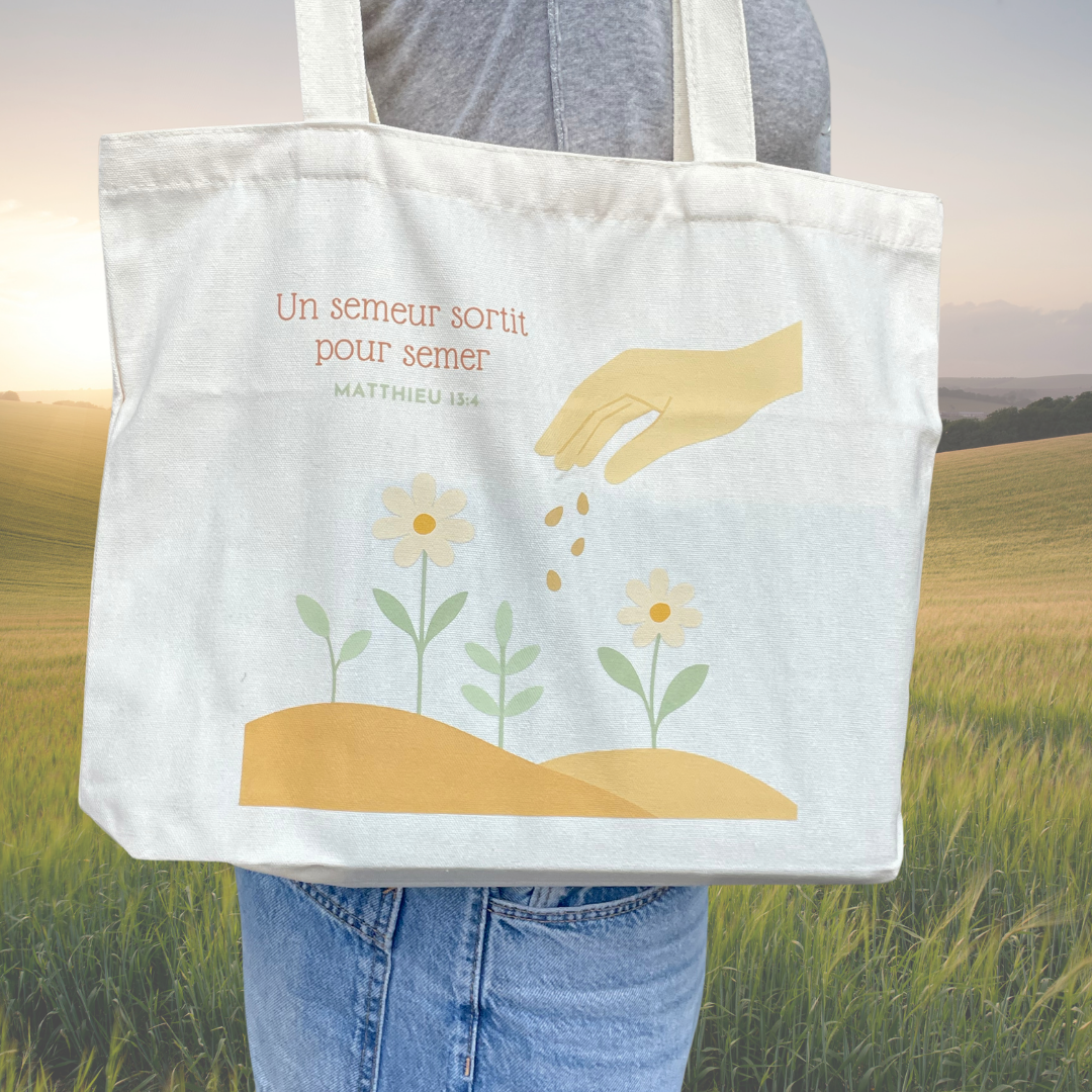 Tote bag : un semeur sortit pour semer ! Semeur de foi