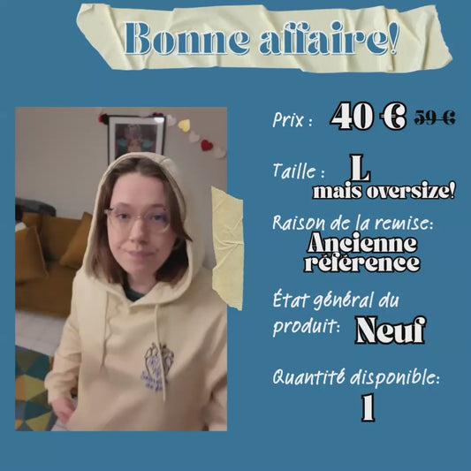 [bonnes affaires] Sweat-shirt coton bio chrétien mixte - Galates 6:7 - L oversized