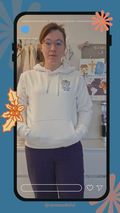 Sweat-shirt coton bio chrétien mixte - Galates 6:7